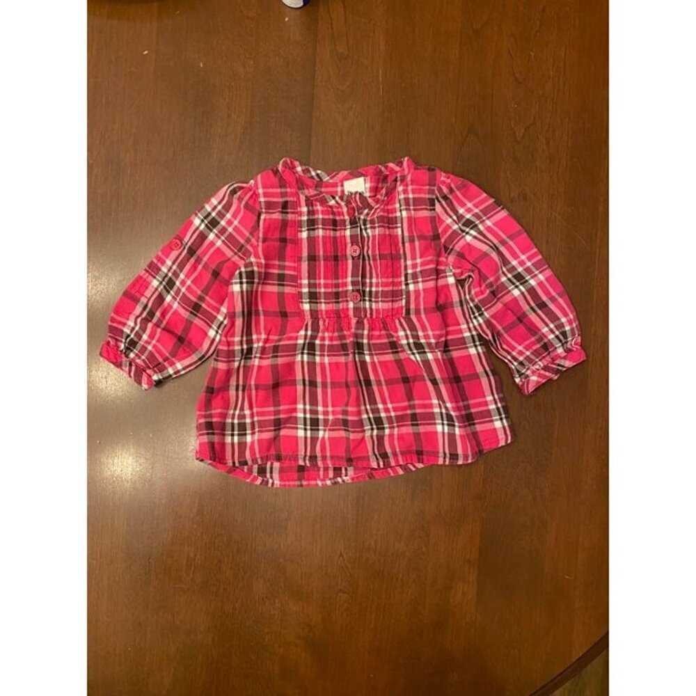 OshKosh Pink Plaid Shirt